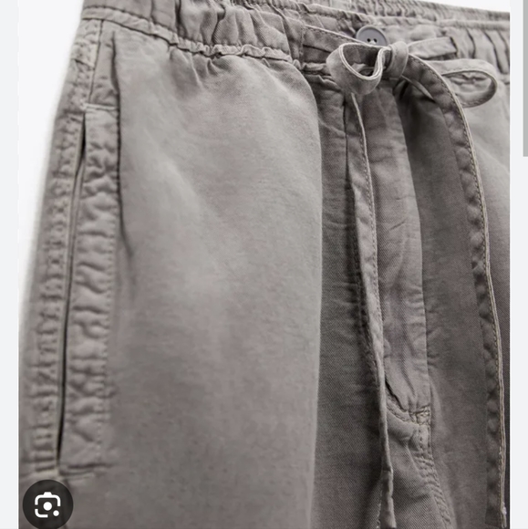 Zara linen blend barrel pants - Picture 4 of 7